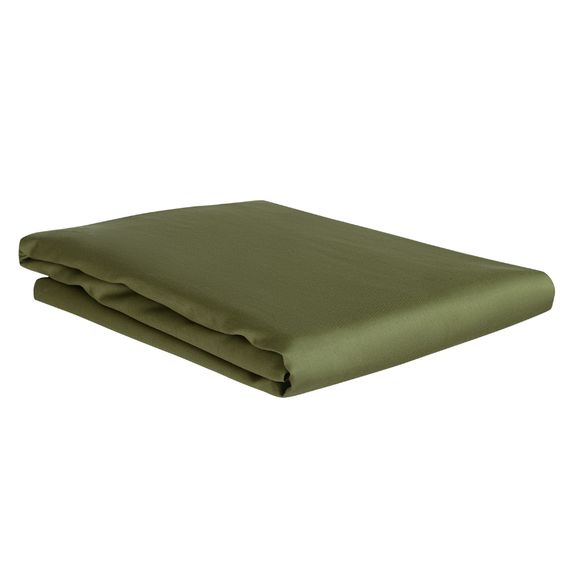 Простыня из сатина оливкового цвета из коллекции Wild, 240х270 см, Tkano