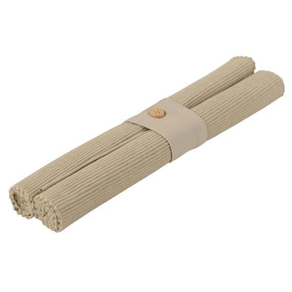 Набор салфеток под приборы из хлопка бежевого цвета из коллекции Essential, 35х45 см, Tkano