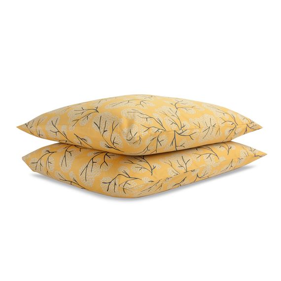 Набор из двух наволочек из сатина с принтом Сибирский цветок Russian North, 70х70 см, Tkano