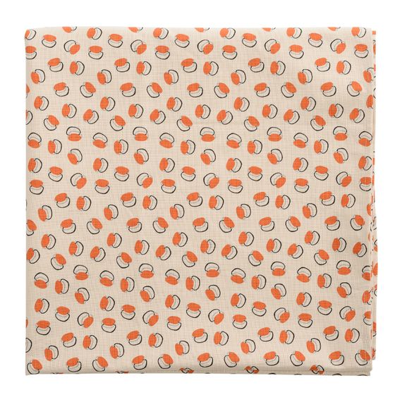 Скатерть на стол из хлопка с графичным принтом Ягоды Russian North, 170х170 см, Tkano