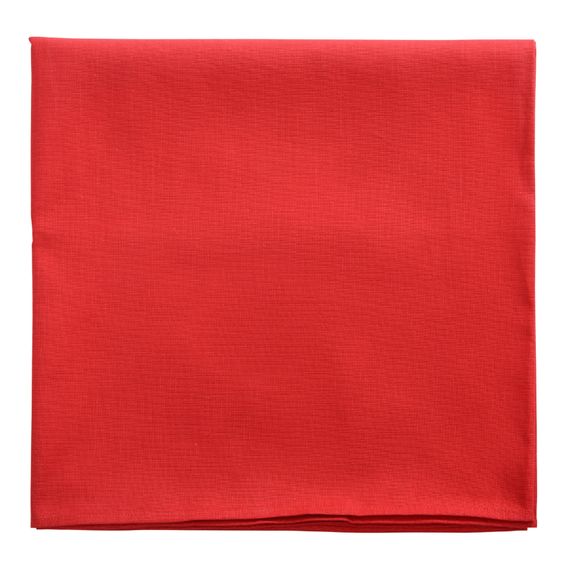 Скатерть на стол из хлопка красного цвета Russian North, 170х170 см, Tkano