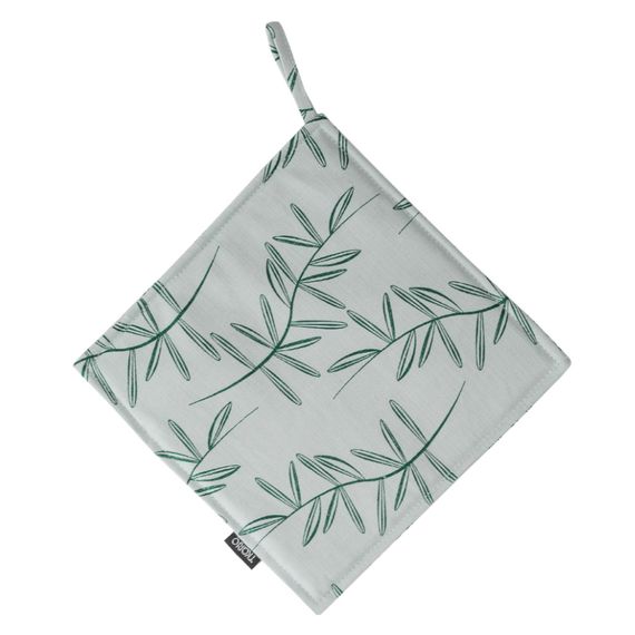 Прихватка из хлопка с графичным принтом Папоротник Russian North, 22х22 см, Tkano