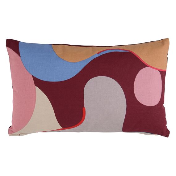 Подушка декоративная из хлопка с авторским принтом из коллекции Freak Fruit, 30х50 см, Tkano