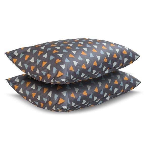 Набор из двух наволочек из сатина с принтом Triangles из коллекции Wild, 50х70 см, Tkano