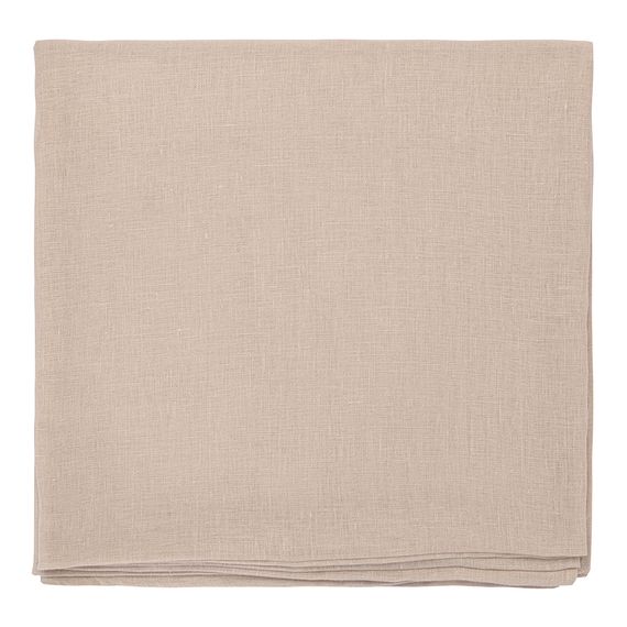 Скатерть из стираного льна бежевого цвета из коллекции Essential, 170х170 см, Tkano