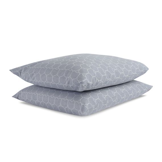 Набор из двух наволочек из сатина с жаккардовым рисунком Хвойный вальс из коллекции Russian North, 50х70 см, Tkano