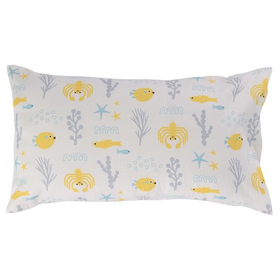 Наволочка из сатина с принтом Oceania world из коллекции Tiny world, 30х50 см, Tkano