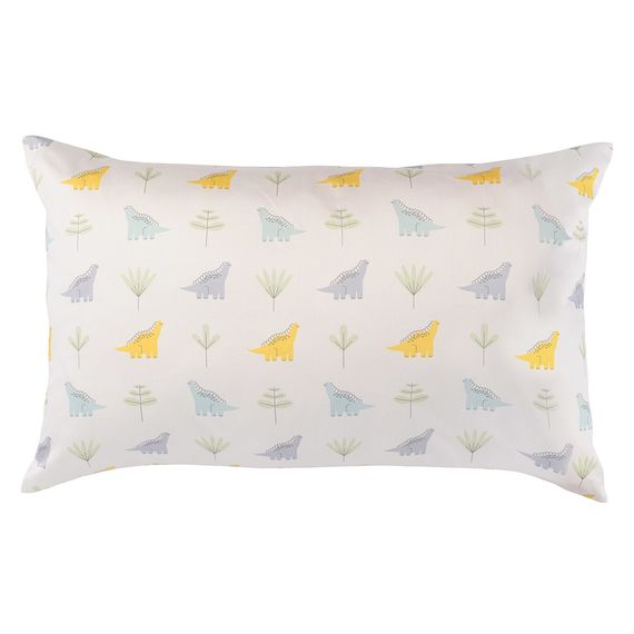 Наволочка из сатина с принтом Dinosauria world из коллекции Tiny world, 40х60 см, Tkano