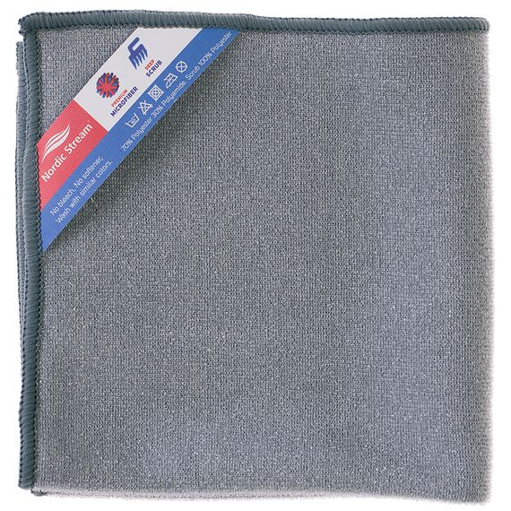 Тряпка из микрофибры двусторонняя 30х30 см,Nordic Stream