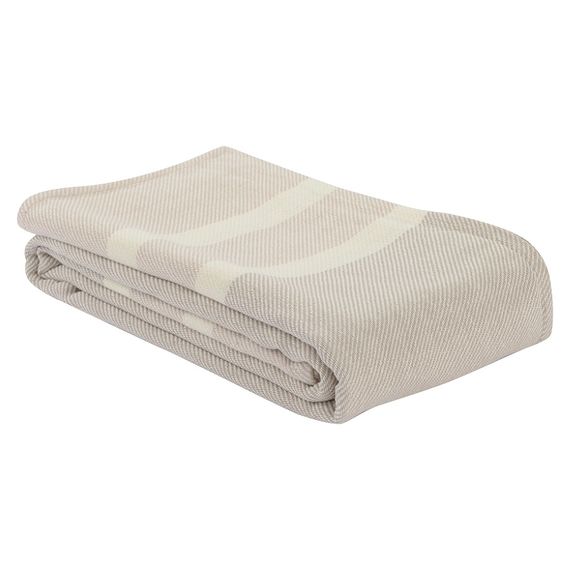 Покрывало базовое бежевого цвета из коллекции Ethnic, 230х250 см, Tkano