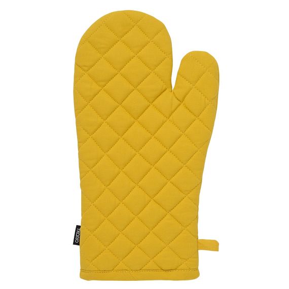 Прихватка-варежка из хлопка горчичного цвета из коллекции Prairie, 33х17,5 см, Tkano