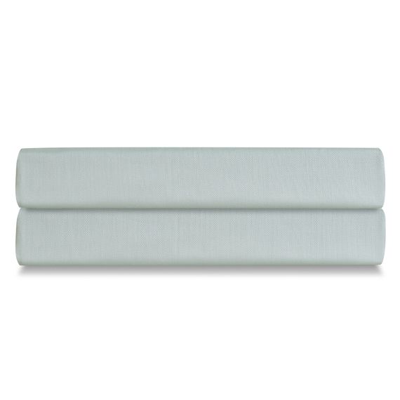 Простыня на резинке из сатина мятного цвета из коллекции Wild, 160х200х30 см, Tkano