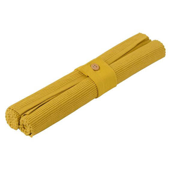 Набор салфеток под приборы из хлопка горчичного цвета из коллекции Prairie, 35х45 см, Tkano