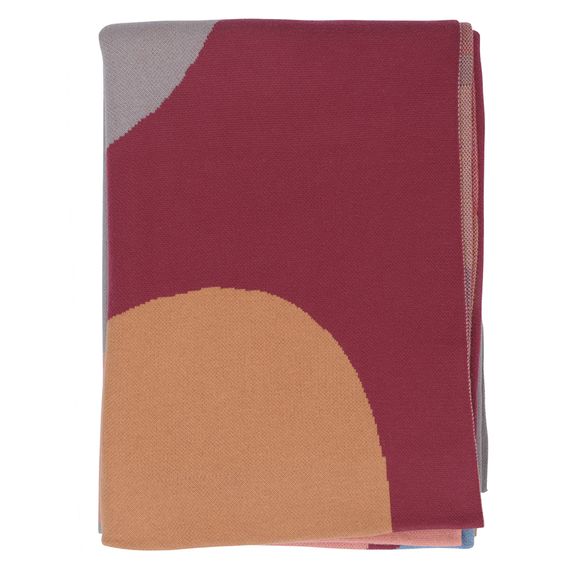 Плед из хлопка с авторским принтом из коллекции Freak Fruit, Tkano