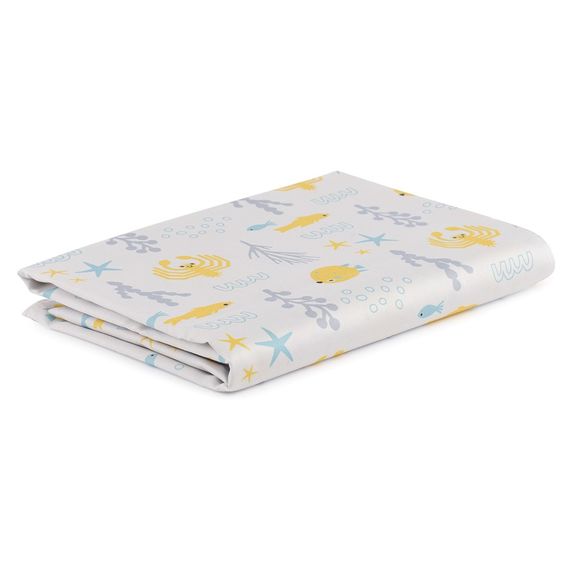 Простыня из сатина с принтом Oceania world из коллекции Tiny world, 120х170 см, Tkano