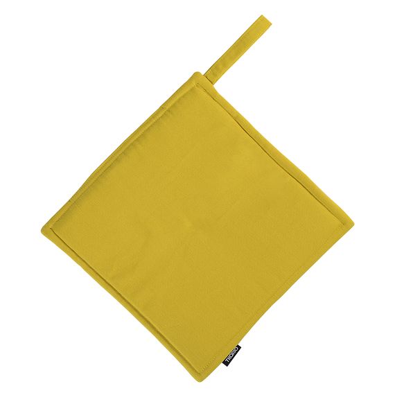Прихватка горчичного цвета из коллекции Wild, 22х22 см, Tkano
