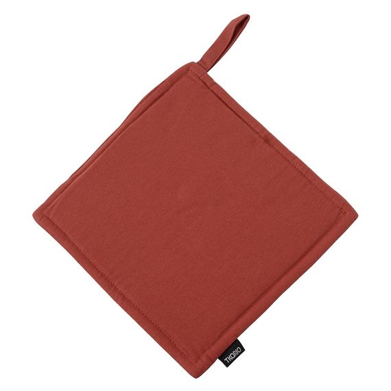 Прихватка из хлопка терракотового цвета из коллекции Prairie, 22х22 см, Tkano