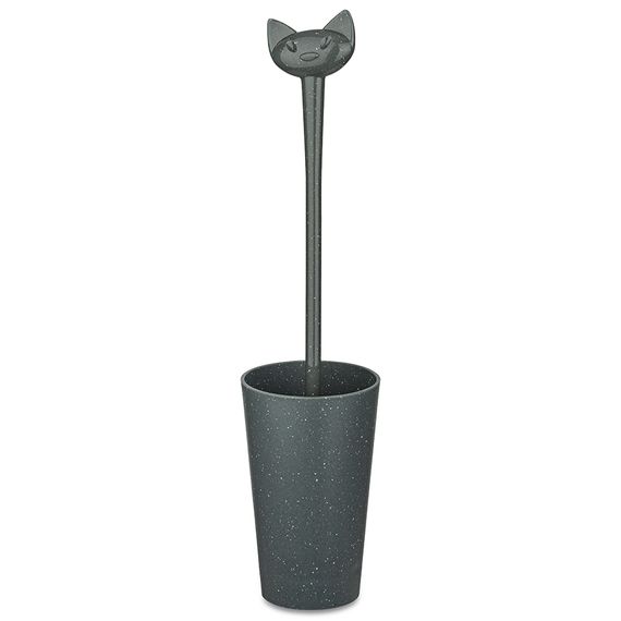 Ершик для унитаза Miaou, Organic, темно-серый, Koziol