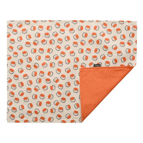 Салфетка двухсторонняя под приборы из хлопка с графичным принтом Ягоды Russian North, 35х45 см, Tkano