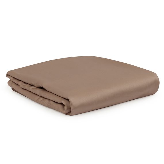 Простыня из сатина бежевого цвета из египетского хлопка из коллекции Essential, 180х270 см, Tkano