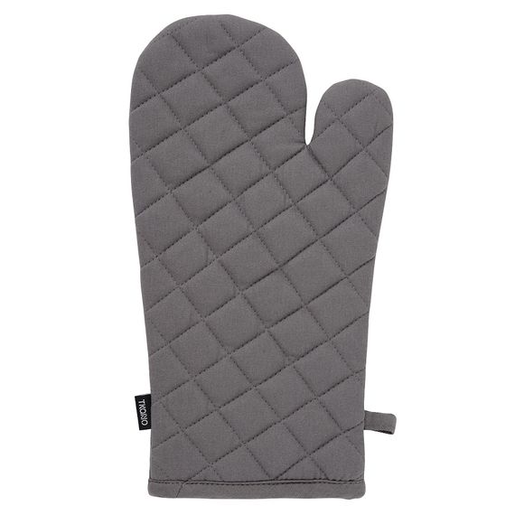 Прихватка-варежка из хлопка серого цвета из коллекции Essential, 33х17,5 см, Tkano