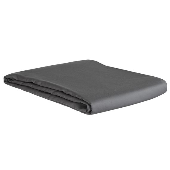 Простыня из сатина темно-серого цвета из коллекции Wild, 180х270 см, Tkano