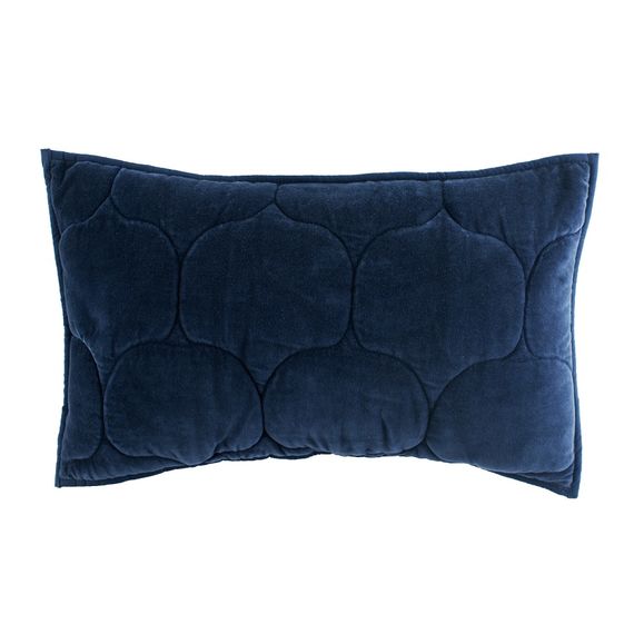 Чехол на подушку бархатный Хвойное утро Цвет темно-синий Russian North, 30х50 см, Tkano