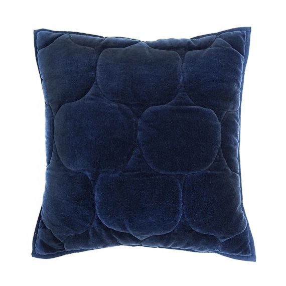 Чехол на подушку бархатный Хвойное утро Цвет темно-синий Russian North, 45х45 см, Tkano