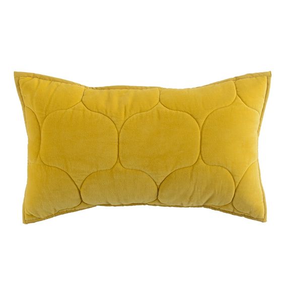 Чехол на подушку бархатный Хвойное утро Цвет горчичный Russian North, 30х50 см, Tkano